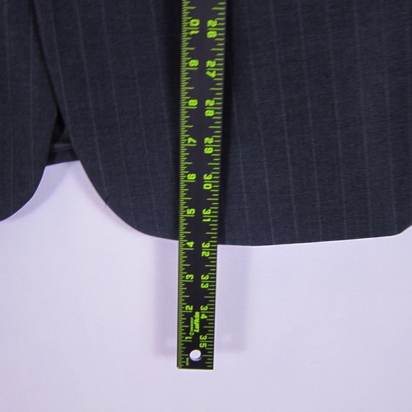 VTG Brooks Brothers 346 Striped Black Wool Blazer suit jacket 46R - Picture 5 of 12